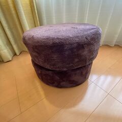 円形フロアクッション（ブラウン）直径46×高さ16cm／まとめ割ありの画像