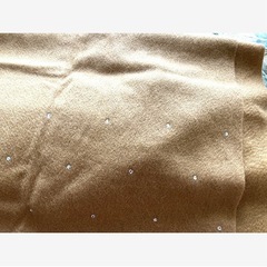 綺麗め　キャメル　ブラウン　ベージュ　マフラー　ストール　ラインストーン付きの画像