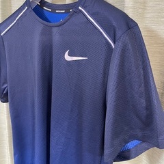 NIKE ナイキ Tシャツ 風車ロゴ ネイビー サイズL DRI-FITの画像