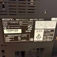 テレビ20vの画像
