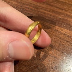 金の指輪【宝華】【千足】と刻印ありの画像