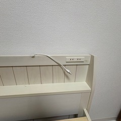 ニトリ　すのこベッド　セミダブルの画像