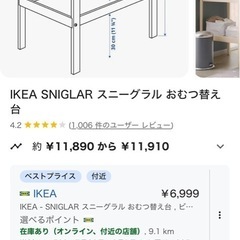 IKEA オムツ替え台
の画像
