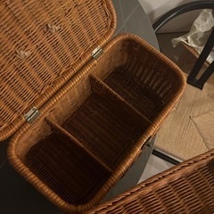 ラタン収納ケースの画像