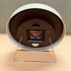 静音秒針 掛け置き兼用時計（ホワイトウォッシュ）φ25.5cmの画像