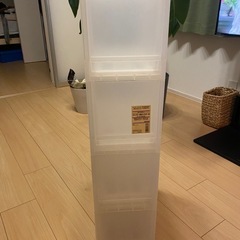 無印良品 ストッカー4段キャスター付 収納 の画像