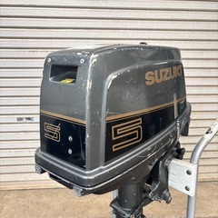 スズキ　DT5  S足　5馬力　2スト　船外機　アルミボートミンコタの画像