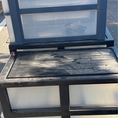 収納ケース プラスチック ３段 引き出し 衣装ケース　チェストボックス　の画像