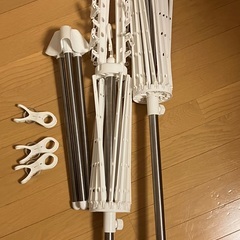 洗濯物干し 室内用 分解可能の画像