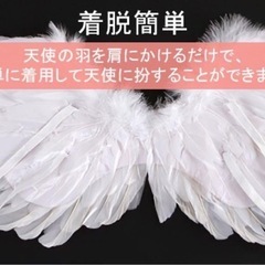 【新品】子供　天使の羽 仮装 ハロウィン　コスプレ　キッズ 天使の羽根　天使の翼の画像