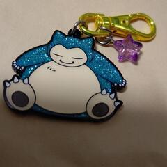 ポケモンカビゴン  キーホルダー  グリッターキラキラの画像