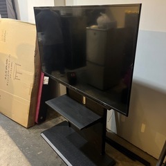 超特価/IRISOHYAMA/大型テレビ55v型/壁掛けテレビ台2点セットの画像