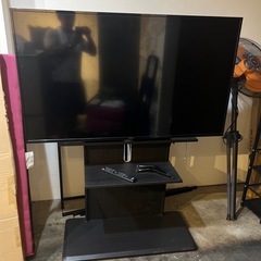 超特価/IRISOHYAMA/大型テレビ55v型/壁掛けテレビ台2点セットの画像