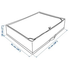 【2個セット】IKEA STUK ストゥーク 収納　ブルーグレーの画像