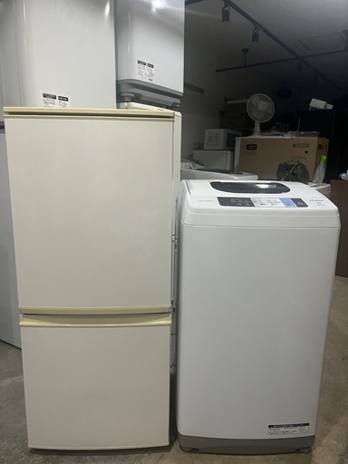 まだまだバリバリ品/SHARPどっもドア冷蔵庫/HITACHIコンパクト洗濯機