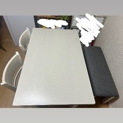ダイニングテーブルセット4人掛け　ホワイト　8/2.3限定取引10,000円！の画像