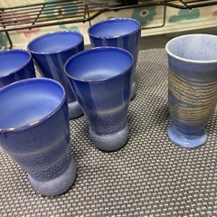 【決まりました】陶器グラス　瓶セットの画像