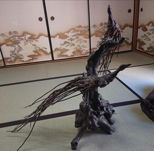 大正レトロ/明治レトロ/昭和レトロ 】木製置物 孔雀 くじゃく 花台 当時物