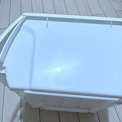 【収納ケース】Nフラッテ レギュラーサイズ 白／蓋付きボックス 幅51×奥行39×高さ23cm／ニトリ製 衣類収納 衛生管理済 美品の画像