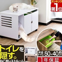 猫　トイレ　収納の画像