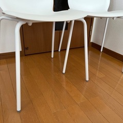 IKEA（イケア）　ダイニングチェア　LIDAS（リードオース）　イス　2脚セット　ホワイトの画像
