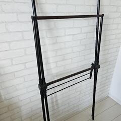 折りたたみ式 室内物干し 黒の画像
