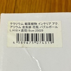 【新品・未使用】テラリウム ガラスボール18㎝　≪2個セット≫の画像