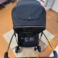 【美品】nuna ixxa ヌナ　イクサベビーカー　リベテッド　ローズの画像