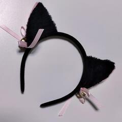 カチューシャ ２個  猫耳＆メイドリボンの画像