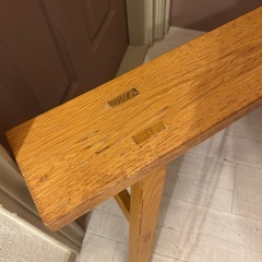無印良品　ベンチ　チェア　長椅子の画像