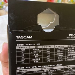 TASCAM VR-02 ボイスレコーダーの画像
