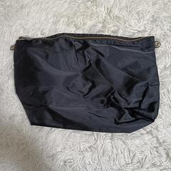 【A4収納可】ブレス トプカピ シュリンクレザー風 トートバッグ 黒 ポーチ付 の画像