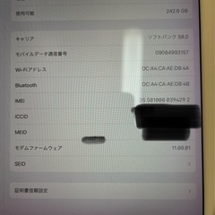 ジャンク　iPadpro 12.9インチ　第二世代　MPA62J/A  256GBの画像