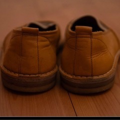 80s Americaya レザー　スリッポンシューズ　25.5㎝の画像