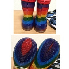 子供靴　長靴　シューズ　PUMA ✖︎ソニック　キッズスニーカーの画像