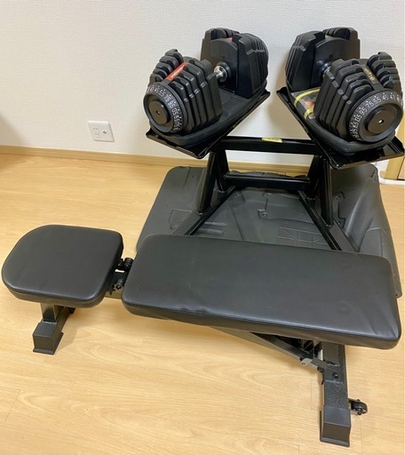 可変式ダンベル45kg・インクラインベンチ・ダンベルスタンドセット※引取り限定！ 可変式ダンベル45kg・インクラインベンチ・ダンベルスタンドセット※引