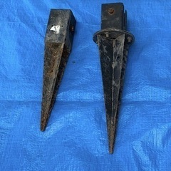 土中埋め込み用  ウッドポール固定金具　2個セットの画像