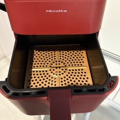 【美品】récolte ノンフライヤー レッドの画像