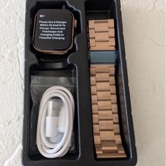 スマートウォッチ　本体　ピンクゴールド　健康　管理　Bluetooth　の画像