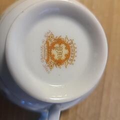 昭和 レトロ食器 DAMARA TAJIMA カップ 2個 ソーサー 6個 中古の画像