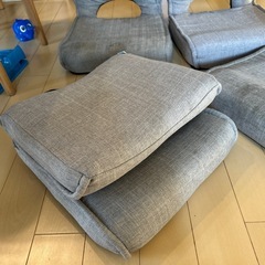 低反発 折りたたみ コンパクト　座椅子 4個セットの画像
