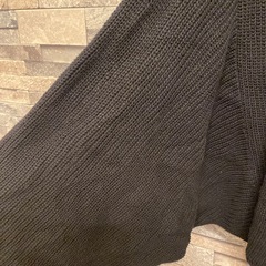 アンティカ　黒ニットカーディガンの画像