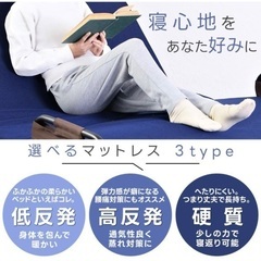 セミシングル　電動リクライニングベッド　折りたたみ式の画像