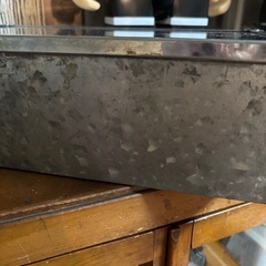 駄菓子屋　金属製 蓋付き容器 ガラス窓付きブリキケース　アンティーク　の画像