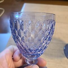 Villeroy & Boch ボストン ブルー ワイングラス 中古 2個の画像