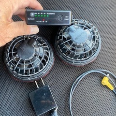 中古　バートル12V ファン　バッテリー完品の画像