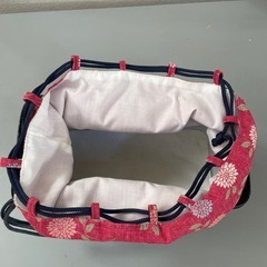 和装かごバッグの画像