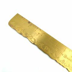 Clover　ポルトボヌール　すずらん　真鍮　定規　ものさし　手芸用品　能作の画像
