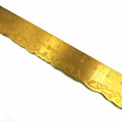 Clover　ポルトボヌール　すずらん　真鍮　定規　ものさし　手芸用品　能作の画像