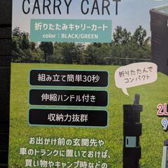 新品　折りたたみキャリーカートの画像